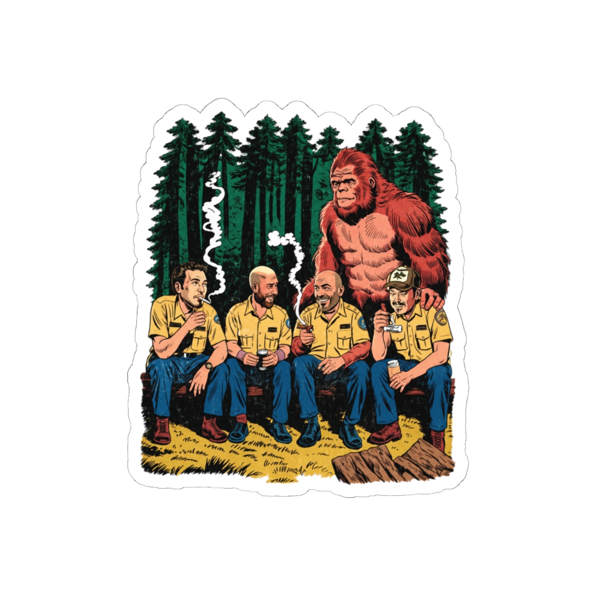 Protect Our Parks Joe Rogan Comic Sticker | Funny Vinyl Decal