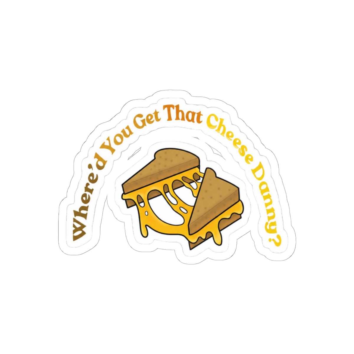 Shane Gillis Cheese Danny Funny Sticker | Comedy Fan Vinyl Decal